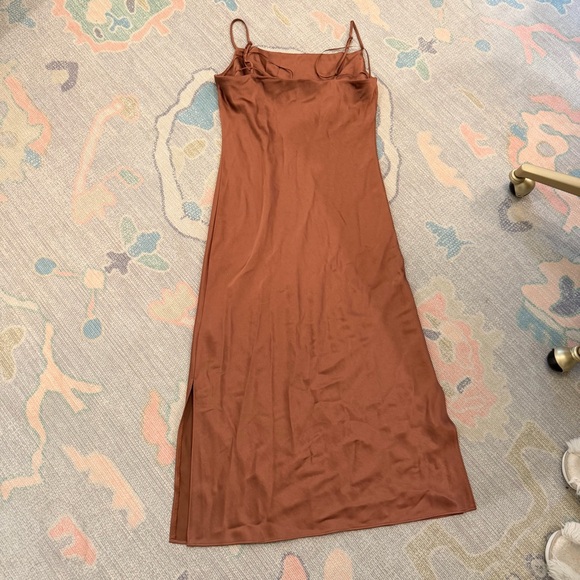 Express Slip Maxi Dress in Rust - Picture 3 of 3